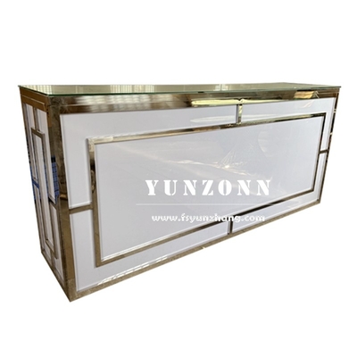 Hotelmöbel Moderne Modedesign Weinbar Tisch Silber Veranstaltung Party High Bar Counter