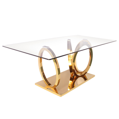 Ost-Westmöbel-Dublin Intersected Circle Rectangular Dining-Tabelle