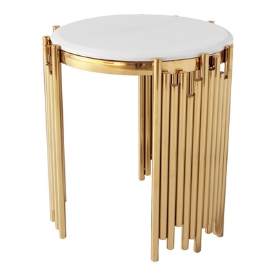 Helle runde Seitentabellen-Wohnzimmer-Möbel-Luxusrunde Röhren