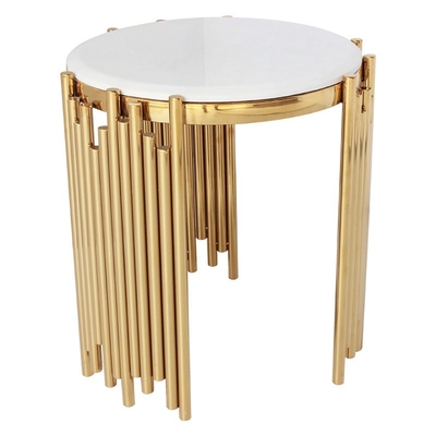 Helle runde Seitentabellen-Wohnzimmer-Möbel-Luxusrunde Röhren