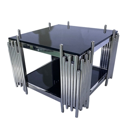 Moderne Luxus-Glasmöbel Stilvolle Teetisch 50cm Länge Für die Wohnkultur