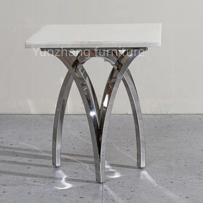 Hotel-Möbel-Sofa Side End Table Line-Richtungs-silberner zurückhaltender Entwurf