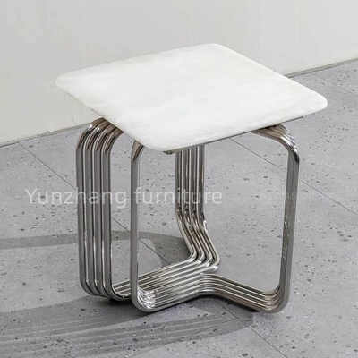 Stahlrohr-Seiten-quadratische Tabellen-kleine Sofa Coffee Table For Living-Raum-Balkon-Wohnung