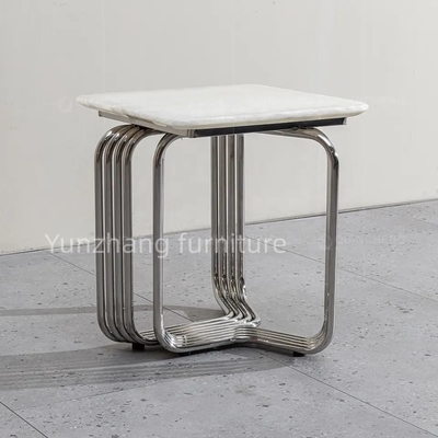 Wohnzimmer 46cm Edelstahl Stilvolle Teetisch Silber Rose Gold Farbe
