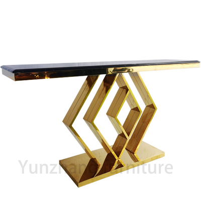 Luxuskonsole Tischdesign Wohnzimmer Set Gold Basis