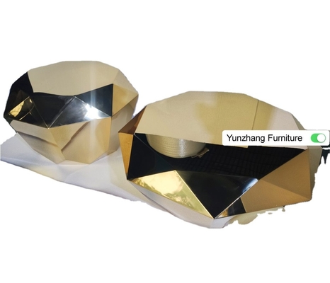Goldfarbener Nebentisch End Tisch Wohnzimmer Set Hotel Dekoration