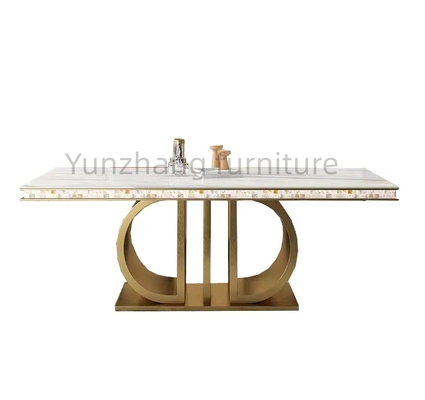 Zeitgenössischer Luxusedelstahl-Tafelsilber-Rose Gold Color For Home-Dekor