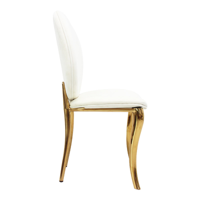 Moderne einfache italienische Art der ledernen hellen LuxusEsszimmer-Stühle der oberen Grenze, die Stuhl speist