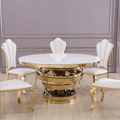 Innenausstattung Kaffeetafel Rundstahl Tisch Set Goldmalerei Für Wohnzimmer