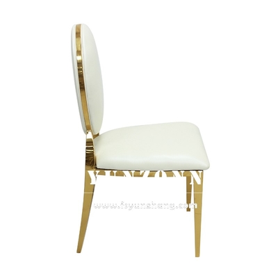Goldedelstahl-Hochzeit sitzt königlichen Heiratsstuhl-Mieten W49xD53xH94cm vor