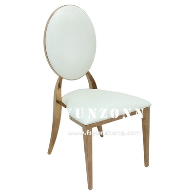 Goldedelstahl-Hochzeit sitzt königlichen Heiratsstuhl-Mieten W49xD53xH94cm vor