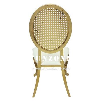 Stacking Design Luxus Gold Edelstahl Esszessel für Hochzeiten Veranstaltungen Party Hall Vermietung