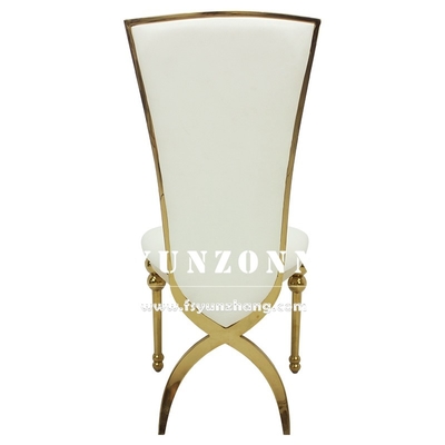 Große Luxusheiratsstühle für Braut-und Bräutigam-Chair Cross Back-Beine