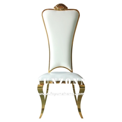 Hoher hinterer goldener Braut-und Bräutigam-Chair Elegant Wedding-Bankett-Stuhl