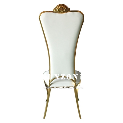 Hoher hinterer goldener Braut-und Bräutigam-Chair Elegant Wedding-Bankett-Stuhl