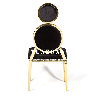 Elegante Bankettstühle aus Samt mit goldenen Akzenten