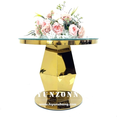 Goldene Hochzeit Runde Kuchenständer Edelstahl Moderner Kuchentisch