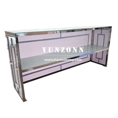 Hotelmöbel Moderne Modedesign Weinbar Tisch Silber Veranstaltung Party High Bar Counter