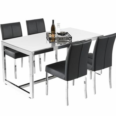 Luxusrechteck-Speisetisch-Hauptmöbel des Edelstahl-201