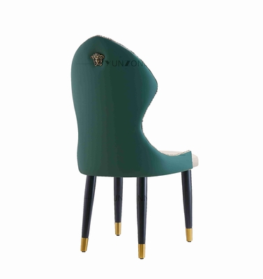 Moderne Barockpolierte Speisesessel aus Edelstahl