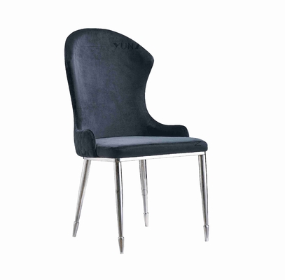 Moderne Barockpolierte Speisesessel aus Edelstahl