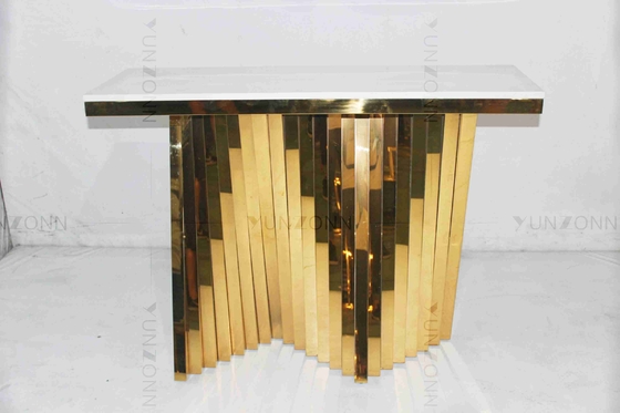 Moderne ausgeglichene LuxusGlasplatte-Speisetisch mit dauerhaftem Metallfuß
