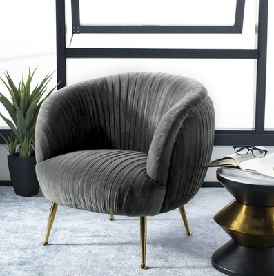 Entspannen Sie sich Sofa Chair Padded Dining Room vorsitzt hoher elastischer Schwamm-geraden Beinen