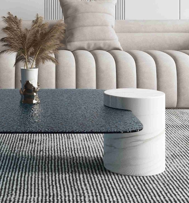 Helles Luxusrundes Couchtisch-kreatives Marmorierungwohnzimmer-Spitzendesigner Style