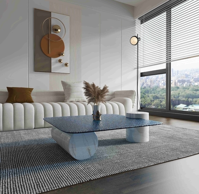 Helles Luxusrundes Couchtisch-kreatives Marmorierungwohnzimmer-Spitzendesigner Style