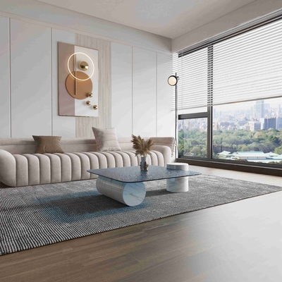 Helles Luxusrundes Couchtisch-kreatives Marmorierungwohnzimmer-Spitzendesigner Style