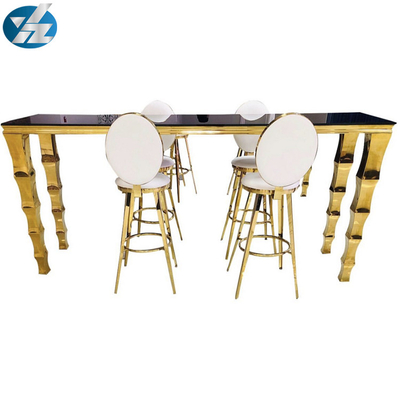 Buckel-hoher Schemel-Bar-Kneipen-Tabellen-Stuhl-Satz-Edelstahl