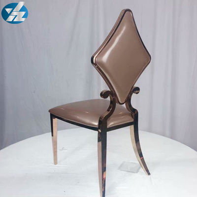 Luxus-50X55X107 SS Diamond Wedding Golden Dining Chair Soem-Weiß