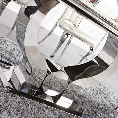 Edelstahl-Rahmen-niedriges Speisetisch 115KGS Schwermetallsoem L200xW100xH75cm