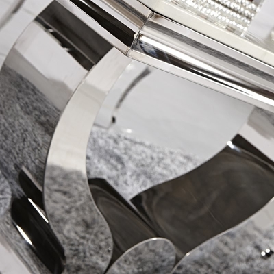 Edelstahl-Rahmen-niedriges Speisetisch 115KGS Schwermetallsoem L200xW100xH75cm