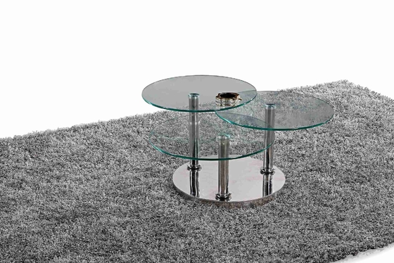 Zentraler Glascouchtisch-stilvolles Tee-Tabellen-Licht des Klassiker-3 Luxus