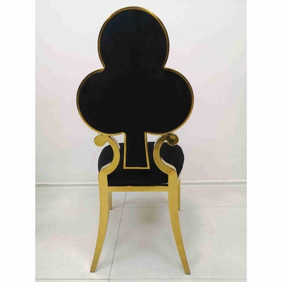 Das Schürhaken-Blume gepolsterte Speisen sitzt Rahmen des Edelstahl-201 W50xD65xH92cm vor