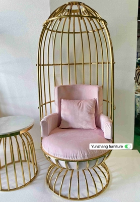 Bequemer Metallgoldbirdcage-Stuhl-Edelstahl für Hotel-Bankett