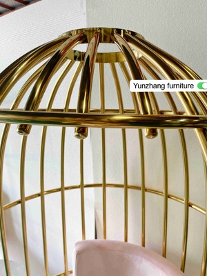 Bequemer Metallgoldbirdcage-Stuhl-Edelstahl für Hotel-Bankett