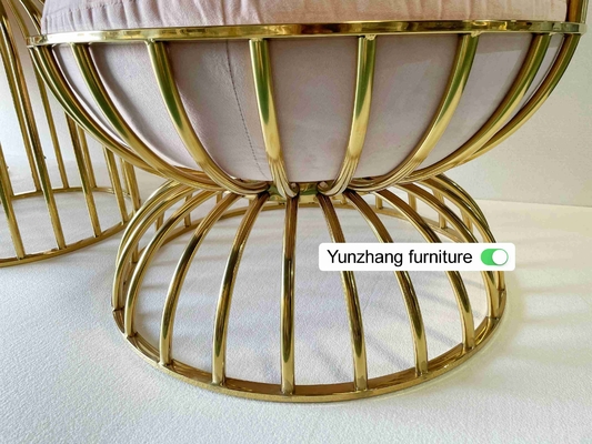 Bequemer Metallgoldbirdcage-Stuhl-Edelstahl für Hotel-Bankett