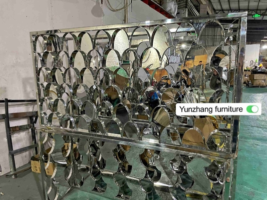 Goldfarbmetallbartisch-Tisch für Systemkonsole 150cmx40cmx80cm 201SS