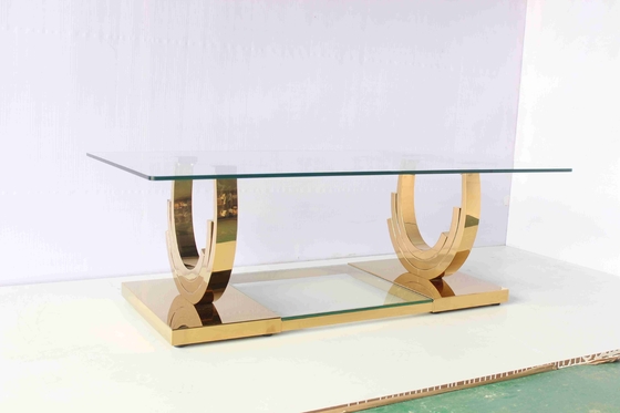 Ti-Goldu-förmiger niedriger 2-teiliger Couchtisch stellte Wohnzimmer-Hauptmöbel ein