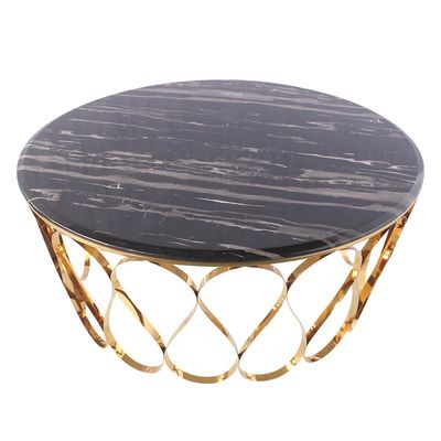 Guter Preis Marmormaterielle mittlere Größen-Edelstahl-Mitte-Oberflächentabelle 40-50cm Online