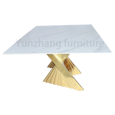 Guter Preis Modernes Esszimmer im nordischen Stil, italienisches Luxus-Hausmöbeln, Marmortop-Esstisch Online