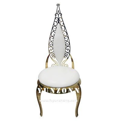 Guter Preis Goldedelstahl-Handelshochzeits-Bankett-Stuhl-lederner Samt Online