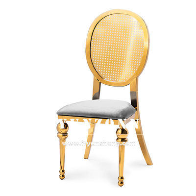 Guter Preis Mittlerer Osten Markt Esszimmer Möbel Bankett Party Edelstahl Stuhl Gold Luxus Hochzeitsstühle Online