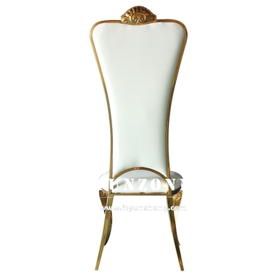 Hoher hinterer goldener Braut-und Bräutigam-Chair Elegant Wedding-Bankett-Stuhl