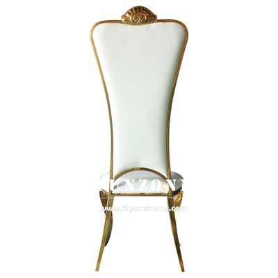 Guter Preis Hoher hinterer goldener Braut-und Bräutigam-Chair Elegant Wedding-Bankett-Stuhl Online