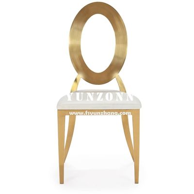 Guter Preis Esstische Möbel Gold Edelstahl Bankett Stuhl Stapelgestaltung Hotel Hochzeitsveranstaltung Party Stahlstuhl Online