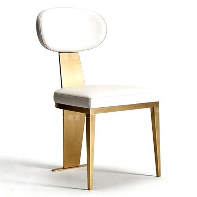 Guter Preis Goldene Edelstahl-Hochzeits-Esszimmerstühle Stoff Kunstleder Möbel Esszimmer Restaurant Stuhl Online