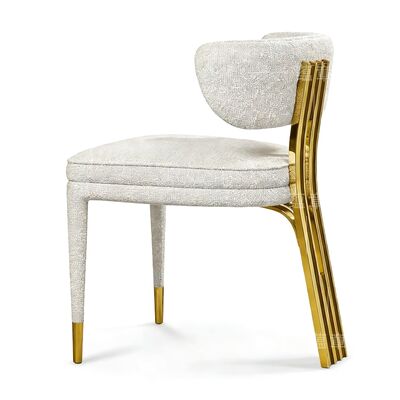 Guter Preis Wunderschönes Stuhldesign, Grand Luxury Hochzeitsstühle, Hotel, goldener Edelstahl, Metall, Esszimmerstuhl Online